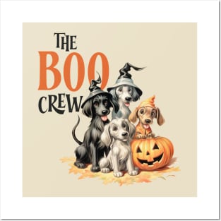 The Boo Crew Vintage Halloween Dogs Posters and Art